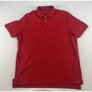 Polo Ralph Lauren Shirt Men's 2XL‎ Red Pony Short Sleeve Golf Preppy
